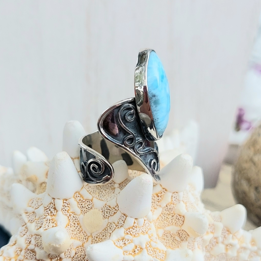 6.5 larimar ring - Picture 2 of 4